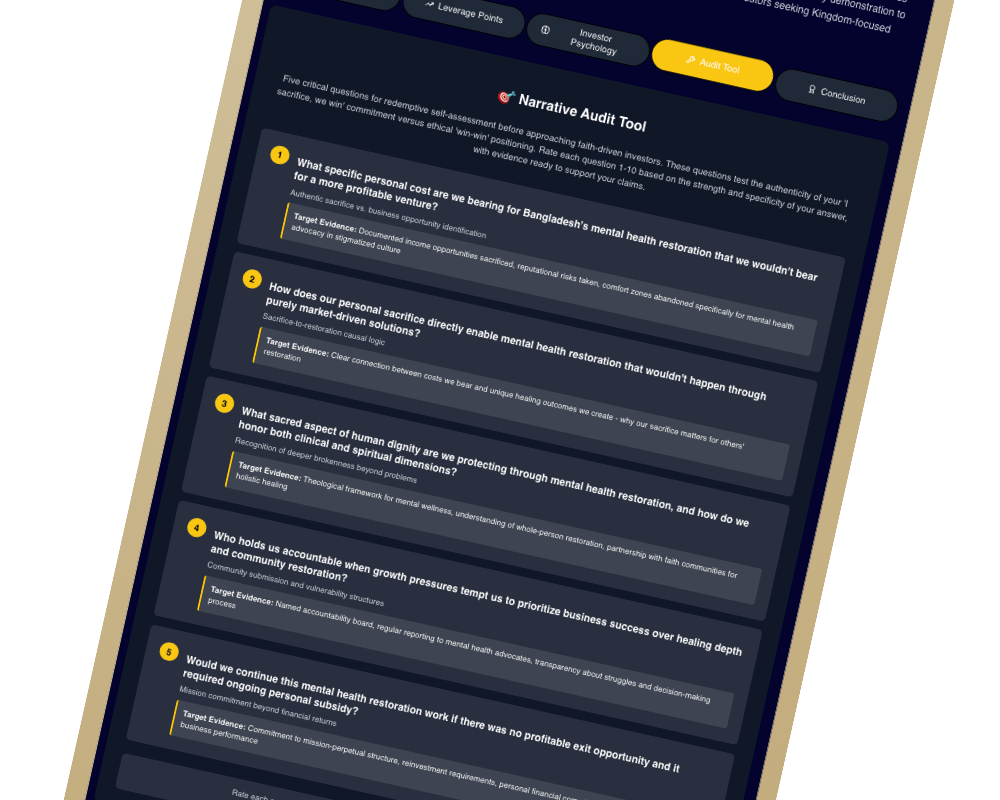 Narrative Audit Tool